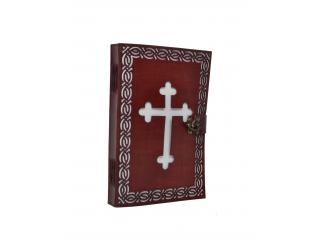 Vintage Genuine New Design Cut Work Leather Embossed Celtic Cross Journal Notebook Diary